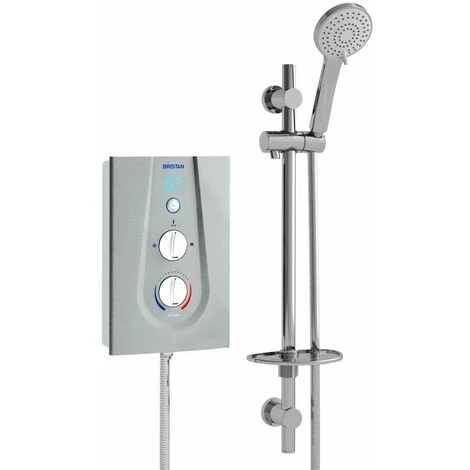 Bristan Joy Thermostatic Electric Shower 8.5kW Metallic Silver Modern Round Head 3 Bristan Joy Thermostatic Electric Shower 8.5kW Metallic Silver Modern Round Head