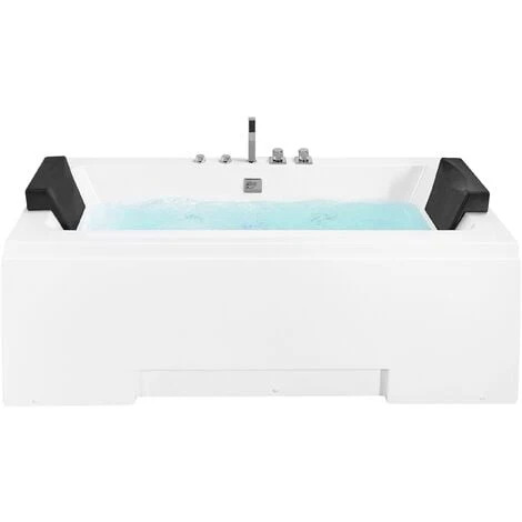 Whirlpool Double Ended Bathtub Massage Upholstered Headrests White Galley 3 Whirlpool Double Ended Bathtub Massage Upholstered Headrests White Galley