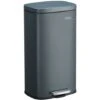 Songmics Kitchen Rubbish Bin, Pedal Trash Can 30L, With Plastic Inner Bucket, Hinged Lid, Soft Closure, Odour Proof And Hygienic, Smoky Grey LTB03GS 2 Songmics Kitchen Rubbish Bin, Pedal Trash Can 30L, With Plastic Inner Bucket, Hinged Lid, Soft Closure, Odour Proof And Hygienic, Smoky Grey LTB03GS -Home Sale Shop 11645740 1