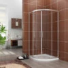 ELEGANT 800 X 800 Mm Quadrant Shower Enclosure Cubicle 6mm Easy Clean Glass Door Right Entry + Stone Tray + Waste Trap 2 ELEGANT 800 X 800 Mm Quadrant Shower Enclosure Cubicle 6mm Easy Clean Glass Door Right Entry + Stone Tray + Waste Trap -Home Sale Shop 11939838 1