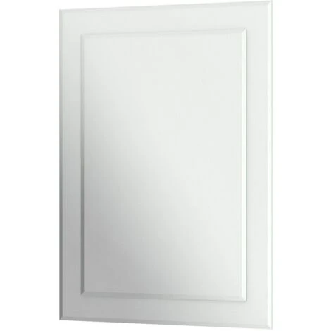 Bathroom Mirror Wall Mounted 650x900mm Rectangle Frameless Bevelled Edge Large 5 Bathroom Mirror Wall Mounted 650x900mm Rectangle Frameless Bevelled Edge Large - Image 3
