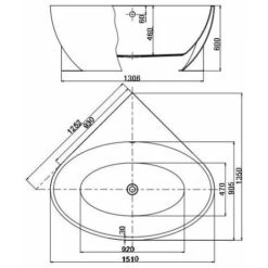 Modern Designer Corner Freestanding Bath Acrylic Bathtub 1510mm Built-In Waste 10 Modern Designer Corner Freestanding Bath Acrylic Bathtub 1510mm Built-In Waste -Home Sale Shop 14986865 4