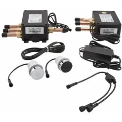 Milano Vis - Modern Digital Three Outlet Thermostatic Mixer Concealed Shower Valve - Chrome -Home Sale Shop 15473995 4