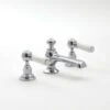 Milano Elizabeth - Traditional 3 Tap-Hole Basin Mixer Tap - Chrome & White (Lever Handles) 2 Milano Elizabeth - Traditional 3 Tap-Hole Basin Mixer Tap - Chrome & White (Lever Handles) -Home Sale Shop 15732039 1