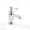 Milano Elizabeth - Traditional Mono Basin Mixer Tap With Lever Handle - Chrome & White 2 Milano Elizabeth - Traditional Mono Basin Mixer Tap With Lever Handle - Chrome & White -Home Sale Shop 15795300 1
