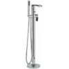 Milano Razor - Modern Freestanding Bath Shower Mixer Tap With Hand Shower Handset - Chrome 1 Milano Razor - Modern Freestanding Bath Shower Mixer Tap With Hand Shower Handset - Chrome -Home Sale Shop 15877082 1