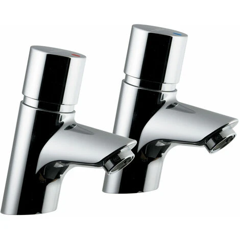 Armitage Shanks Avon 21 Self Closing Basin Taps - Pair - Dual Indices 3 Armitage Shanks Avon 21 Self Closing Basin Taps - Pair - Dual Indices