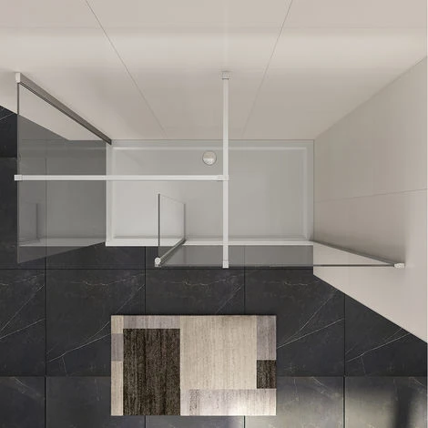 ELEGANT 1200 X 800 Mm Walk In Wetroom Shower Enclosure Panel With Stone Tray And 300mm Flipper Panel 5 ELEGANT 1200 X 800 Mm Walk In Wetroom Shower Enclosure Panel With Stone Tray And 300mm Flipper Panel - Image 3