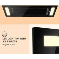 Klarstein Remy Ceiling Hood 90 Cm 619 M³/h 230W 3 Levels Remote Control 9 Klarstein Remy Ceiling Hood 90 Cm 619 M³/h 230W 3 Levels Remote Control -Home Sale Shop 22969401 3