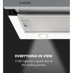 Klarstein Mariana 60 Flat Screen Hood 500 M³ / H Exhaust Air LED White -Home Sale Shop 22970532 5