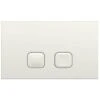 Milano - Modern Toilet WC Dual Flush Square Button Wall Plate - White 2 Milano - Modern Toilet WC Dual Flush Square Button Wall Plate - White -Home Sale Shop 27965115 1