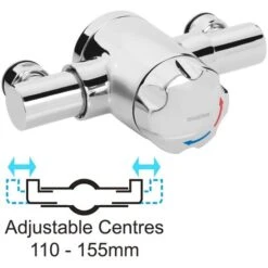 Bristan Sirrus Gummers OPAC TS1203 Exposed Thermostatic Mixer Shower 110 130mm