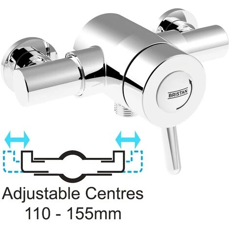 Bristan Traditional Exposed Thermostatic Mixer Lever Shower Valve 110mm 155mm 3 Bristan Traditional Exposed Thermostatic Mixer Lever Shower Valve 110mm 155mm