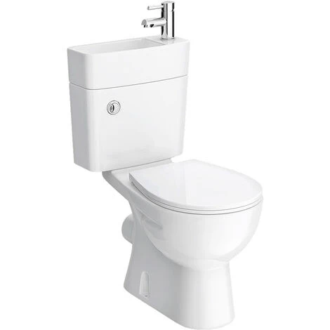 2 In 1 Compact Basin And Close Couple Toilet Combo Space Saver 6 2 In 1 Compact Basin And Close Couple Toilet Combo Space Saver - Image 4