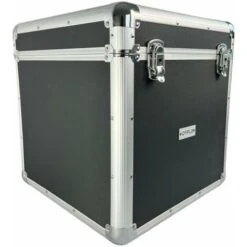 Oypla 100 X 12 LP Vinyl Record Box Hard DJ Flight Case Aluminium - Black