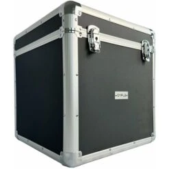 Oypla 100 X 12 LP Vinyl Record Box Hard DJ Flight Case Aluminium - Black -Home Sale Shop 30355139 3