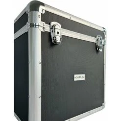 Oypla 100 X 12 LP Vinyl Record Box Hard DJ Flight Case Aluminium - Black -Home Sale Shop 30355139 4