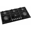 ViandPro - 90cm 6 Burner Black Gas Hob With 2 Wok Burners 2 ViandPro - 90cm 6 Burner Black Gas Hob With 2 Wok Burners -Home Sale Shop 30414967 1