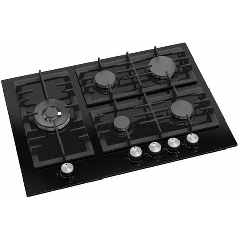 ViandPro - 70cm 5 Burner Black Glass Gas Hob - VP-H705BL 3 ViandPro - 70cm 5 Burner Black Glass Gas Hob - VP-H705BL