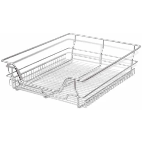 Pull-Out Wire Baskets 2 Pcs Silver 500 Mm VidaXL 6 Pull-Out Wire Baskets 2 Pcs Silver 500 Mm VidaXL - Image 4