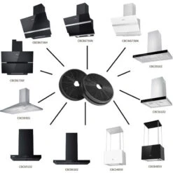 CIARRA CP120 Carbon Filter (2PCS) - Accessories For CIARRA Extractor Hoods -Home Sale Shop 36409478 3