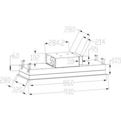 ViandPro - Aria Flush Fit Ceiling Hood 90 X 30 Black - Black Glass / Stainless Steel 7 ViandPro - Aria Flush Fit Ceiling Hood 90 X 30 Black - Black Glass / Stainless Steel -Home Sale Shop 36957936 3