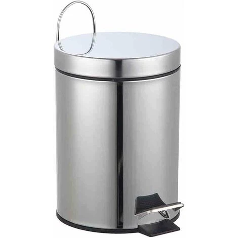 3L Stainless Steel Pedal Bin 3 3L Stainless Steel Pedal Bin