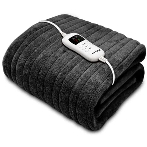 Dreamcatcher Deluxe Black Electric Heated Throw, 160 X 120cm Soft Fleece Throw Blanket 3 Dreamcatcher Deluxe Black Electric Heated Throw, 160 X 120cm Soft Fleece Throw Blanket