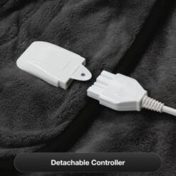 Dreamcatcher Deluxe Black Electric Heated Throw, 160 X 120cm Soft Fleece Throw Blanket 10 Dreamcatcher Deluxe Black Electric Heated Throw, 160 X 120cm Soft Fleece Throw Blanket -Home Sale Shop 39608724 4