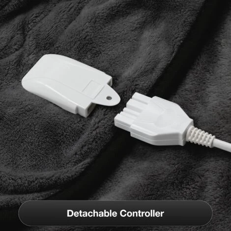 Dreamcatcher Deluxe Black Electric Heated Throw, 160 X 120cm Soft Fleece Throw Blanket 6 Dreamcatcher Deluxe Black Electric Heated Throw, 160 X 120cm Soft Fleece Throw Blanket - Image 4