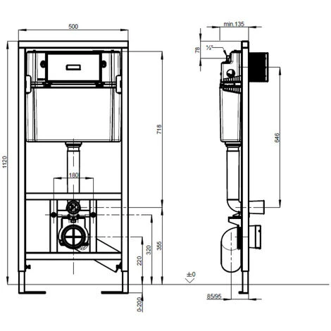 Villeroy & Boch Toilet Set Support Frame + Swiss Aqua Technologies Rimless, Invisible Fixings + Matt Chrome Plate (ViConnectInfinitio-3) 4 Villeroy & Boch Toilet Set Support Frame + Swiss Aqua Technologies Rimless, Invisible Fixings + Matt Chrome Plate (ViConnectInfinitio-3) - Image 2