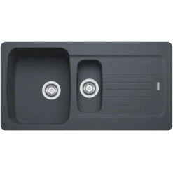 Franke Aveta AVD651 1.5 Kitchen Sink 97x50cm With Drainers, Fradura, Anthracite (AVD651A)