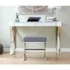 Oxford Modern Grey Velvet And Silver Chrome Stool 2 Oxford Modern Grey Velvet And Silver Chrome Stool -Home Sale Shop 40459096 1