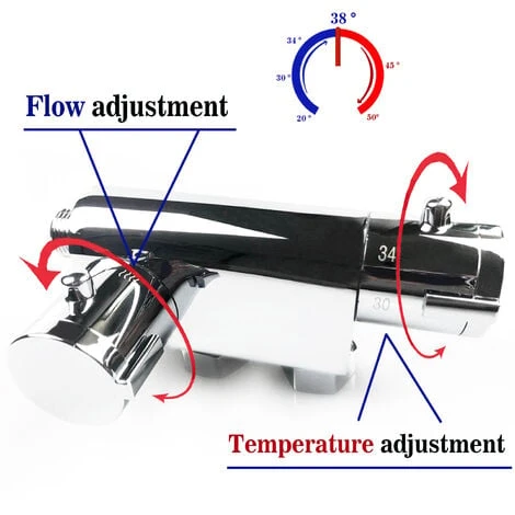 Acezanble Thermostatic Mixer Shower Bidets Toilet Valve Hand Held Douche Kit Muslim Spray 4 Acezanble Thermostatic Mixer Shower Bidets Toilet Valve Hand Held Douche Kit Muslim Spray - Image 2