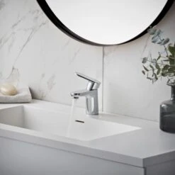 Hansgrohe Vernis Blend Bathroom Mini Mono Basin Mixer Tap Single Lever Chrome -Home Sale Shop 48218304 5