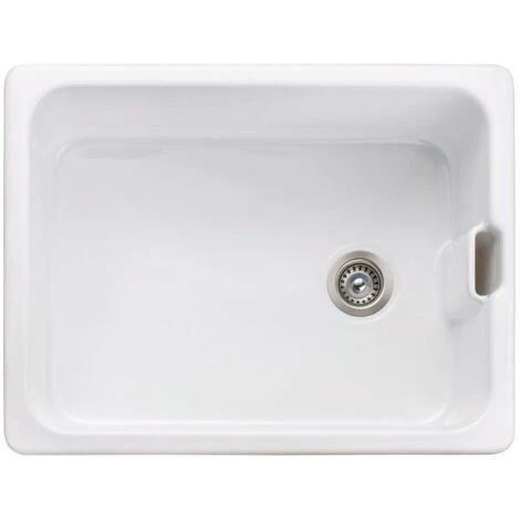Rangemaster Farmhouse Belfast Kitchen Sink Single Bowl Ceramic White FREE Wastew 5 Rangemaster Farmhouse Belfast Kitchen Sink Single Bowl Ceramic White FREE Wastew - Image 3