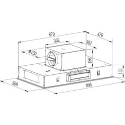 Cata ART10238 Stellar 90cm Ceiling Cooker Hood -Home Sale Shop 49735006 3