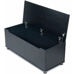 Essie Wooden Storage Chest - Blanket Box - Toy Chest - Black