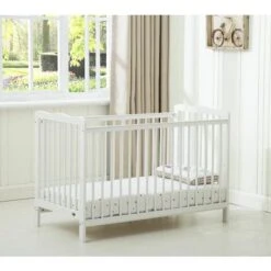 MCC Brooklyn Baby Cot Crib With Water Repellent Mattress WHITE 9 MCC Brooklyn Baby Cot Crib With Water Repellent Mattress WHITE -Home Sale Shop 53620377 3