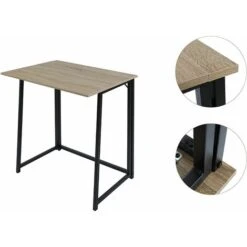 Folding Computer Desk Study Desk Writing Table Home Office Boston NATURAL -Home Sale Shop 53644581 3