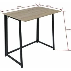 Folding Computer Desk Study Desk Writing Table Home Office Boston NATURAL -Home Sale Shop 53644581 5