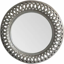 Premier Housewares Tessere Antique Silver Wall Mirror