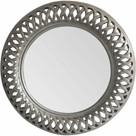 Premier Housewares Tessere Antique Silver Wall Mirror 3 Premier Housewares Tessere Antique Silver Wall Mirror