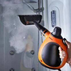 VonHaus Handheld Steam Cleaner 1050W - Multi-Purpose Portable 250ml Steam Cleaner & Garment Steamer With Accessories, Clean & Sanitise - Ideal For Use In Kitchen, Bathroom, Upholstery, Carpet & Car 11 VonHaus Handheld Steam Cleaner 1050W - Multi-Purpose Portable 250ml Steam Cleaner & Garment Steamer With Accessories, Clean & Sanitise - Ideal For Use In Kitchen, Bathroom, Upholstery, Carpet & Car -Home Sale Shop 54925083 5