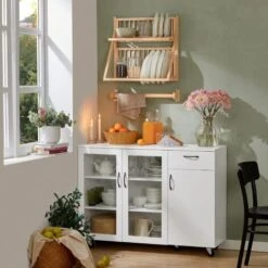 SoBuy Wall Mounted Rubber Wood Kitchen Plate Rack, KCR11-N -Home Sale Shop 55298473 5