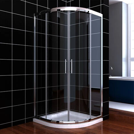 ELEGANT 800 X 800 Mm Walk In Quadrant Shower Cabin Sliding Shower Cubicle 6mm Glass Shower Enclosure 4 ELEGANT 800 X 800 Mm Walk In Quadrant Shower Cabin Sliding Shower Cubicle 6mm Glass Shower Enclosure - Image 2