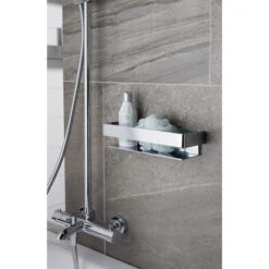 Swiss Aqua Technologies Shower Basket 20 Cm In Solid Brass, Chrome (SATDPOL20CH) -Home Sale Shop 55674033 5