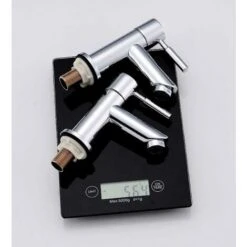 Bathroom Basin Pillar Taps, Pair Basin Sink Mixer Taps, 1/4 Turn Washroom Pair Faucets Twin Lever, 2 Pcs Morden Taps -Home Sale Shop 59499806 3