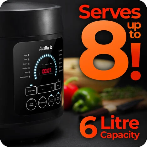 Pressure Multi-Cooker 6L With Slow Cook, Steam, Warm, Sauté - Avalla K-90 4 Pressure Multi-Cooker 6L With Slow Cook, Steam, Warm, Sauté - Avalla K-90 - Image 3