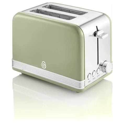 Swan 2 Slice Retro Green Toaster 4 Swan 2 Slice Retro Green Toaster - Image 2